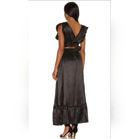 Pretty Daze Silky Skirt in Black Free People Size XL - Picture 2 of 7